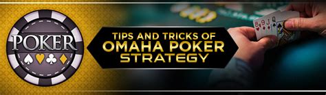 online omaha poker strategy
